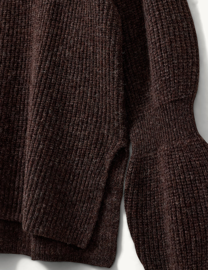Carmen Drape Knit espresso