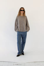 Verona Slit Sweater grey melange