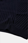 Carmen asymmetric Sweater midnight blue