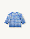 Verona brushed Tee blue/cream