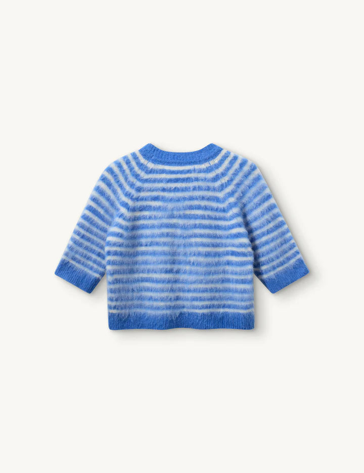 Verona brushed Tee blue/cream