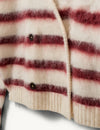 Verona brushed Jacket cream/burgundy