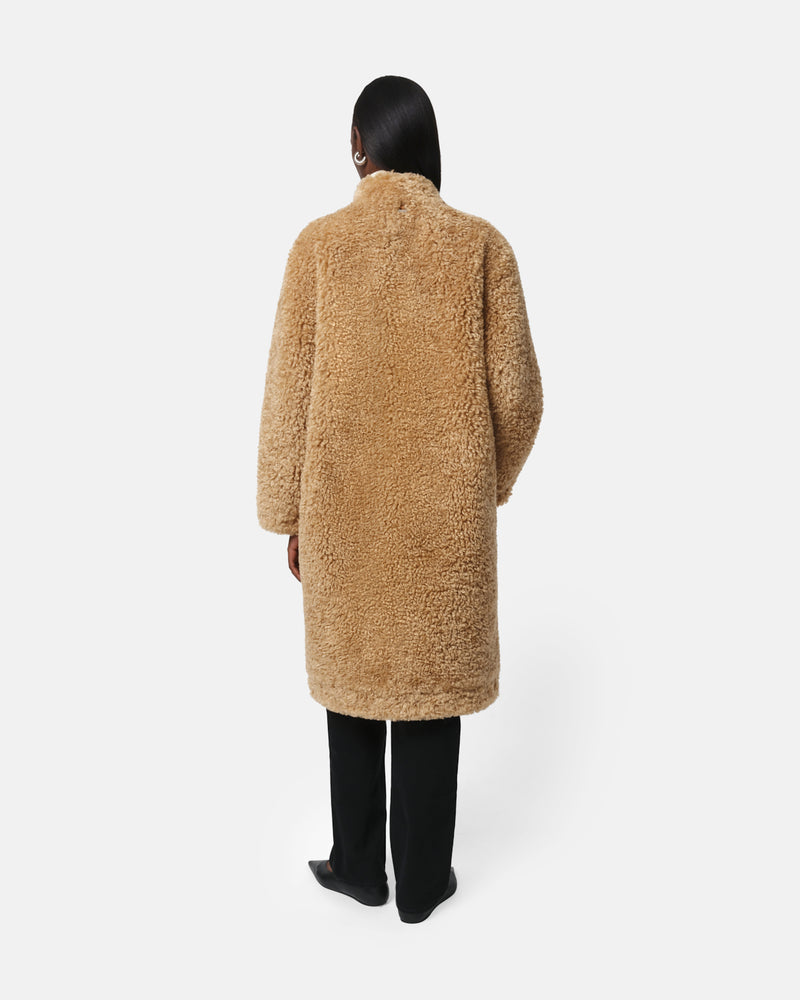 Jude Bouclette Coat camel