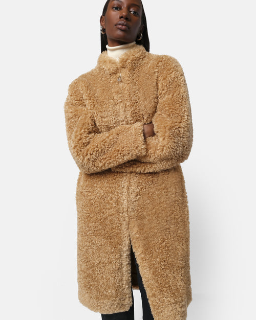 Jude Bouclette Coat camel