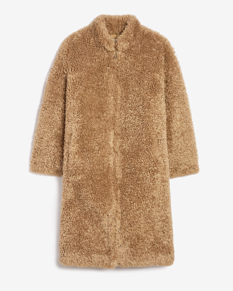 Jude Bouclette Coat camel