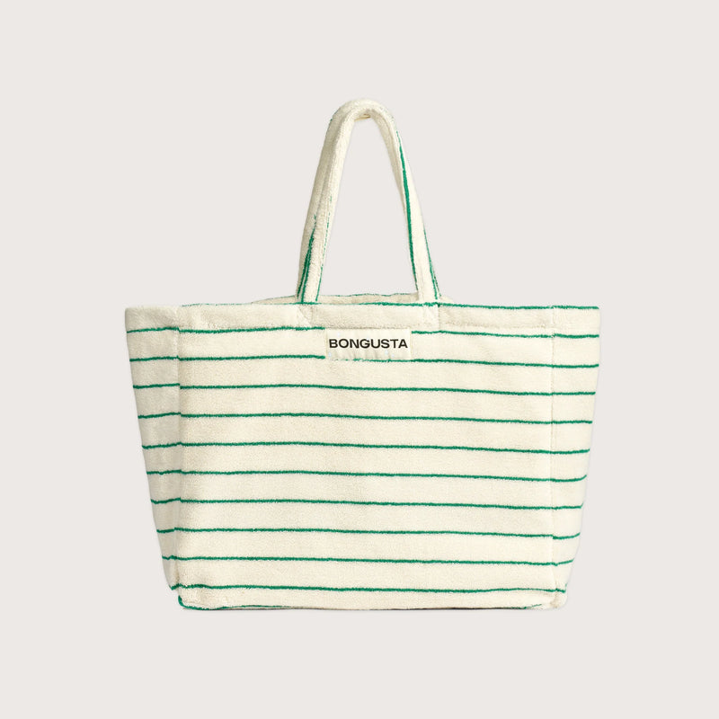 Naram Weekend Bag pure white & grass