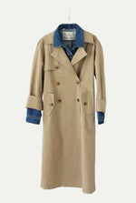 Dylan Mix Trench sand/blue denim