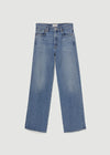 Harper Denim mid rise relaxed straight in flash