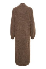 Alpha long Cardigan dark sand melange