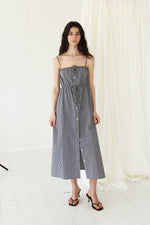 Leonora Maxi Dress black/white check