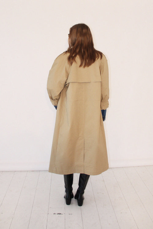 Dylan Mix Trench sand/blue denim