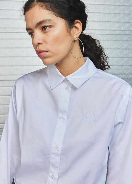 Daily cropped Shirt white