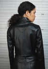 Roadie Leather Zip Blouse black