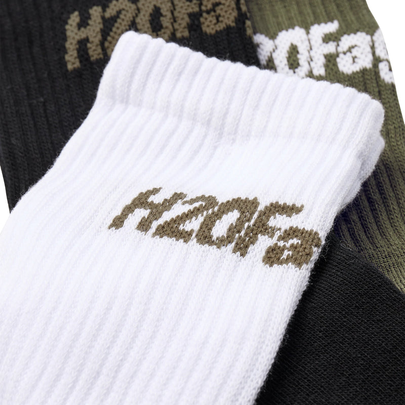 Suck Socks 3er Pack white/black/forest green