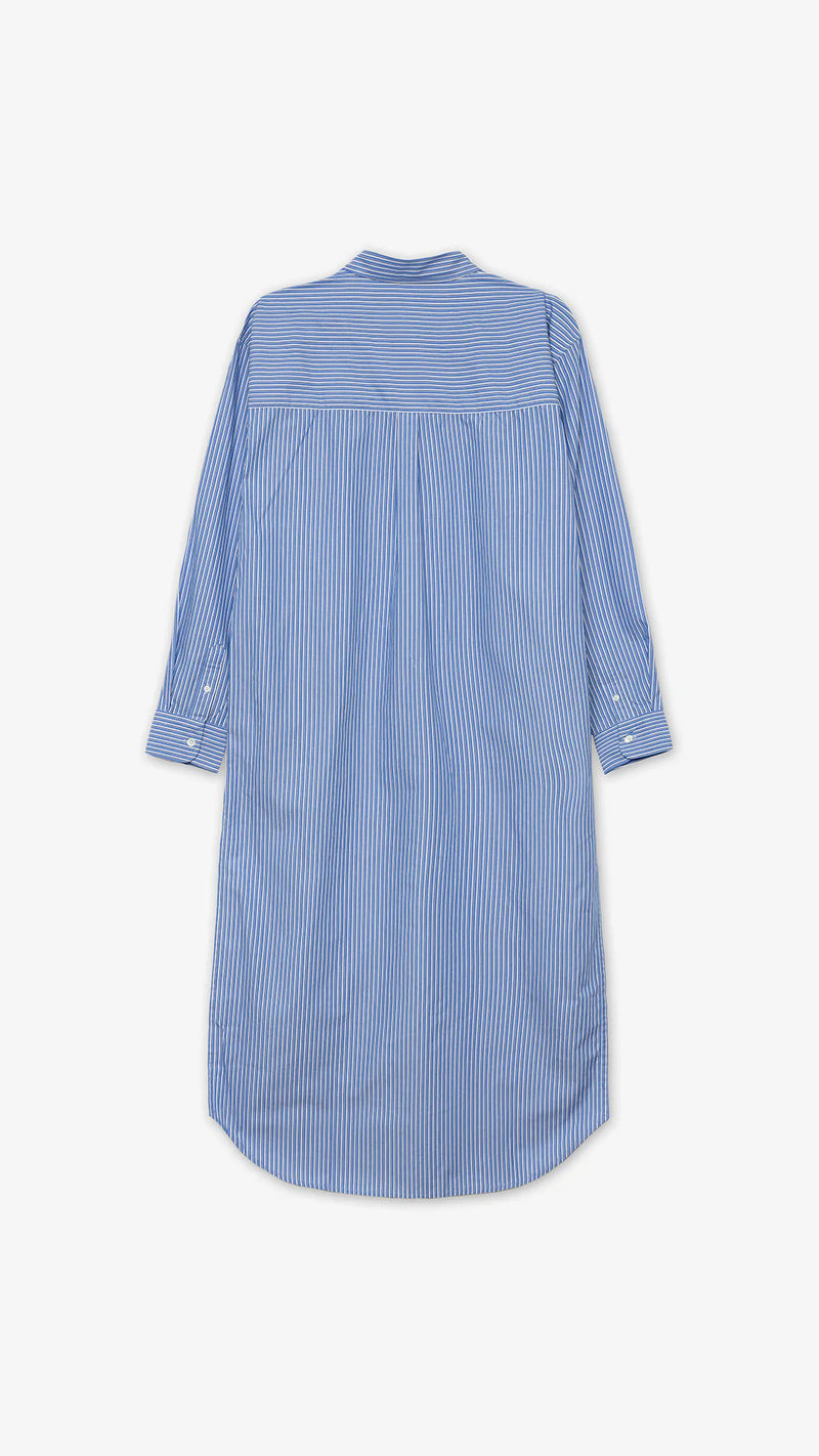 Sunday Shirt Dress blue stripe