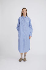 Sunday Shirt Dress blue stripe