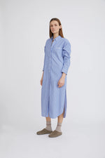 Sunday Shirt Dress blue stripe