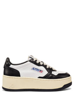 Autry Womens Medalist Platform Sneaker white/black