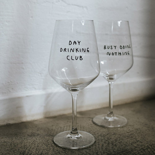 "Day Drinking Club" Glas