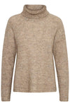 The KNIT Rollneck dune melange