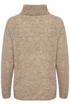 The KNIT Rollneck dune melange