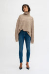 The KNIT Rollneck dune melange