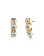 Gemma Studs Triple gold