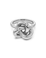 Infinity Knot Ring L steel
