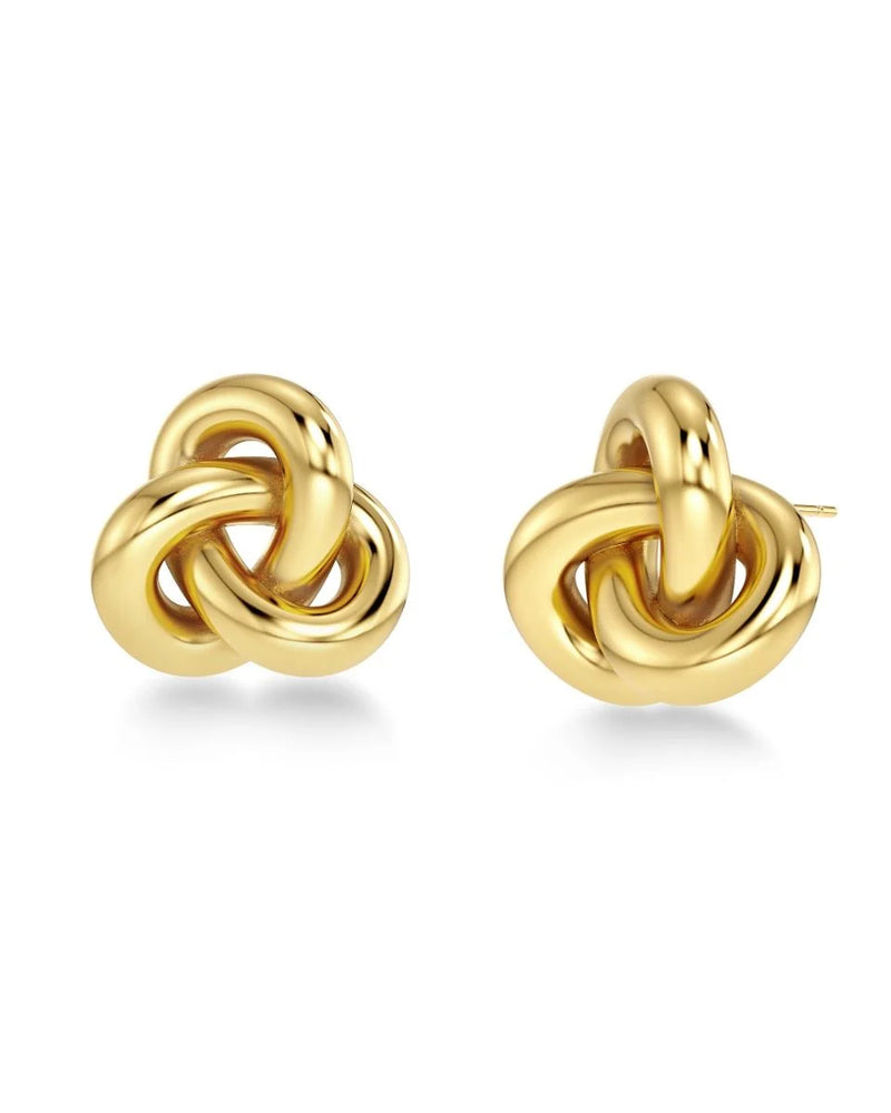 Infinity Knot Studs L gold