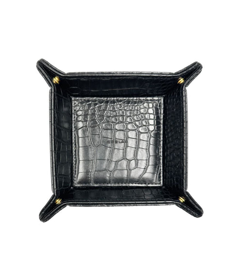 Jewellery Tray S black croco