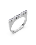 Twiggy Ring CZ steel