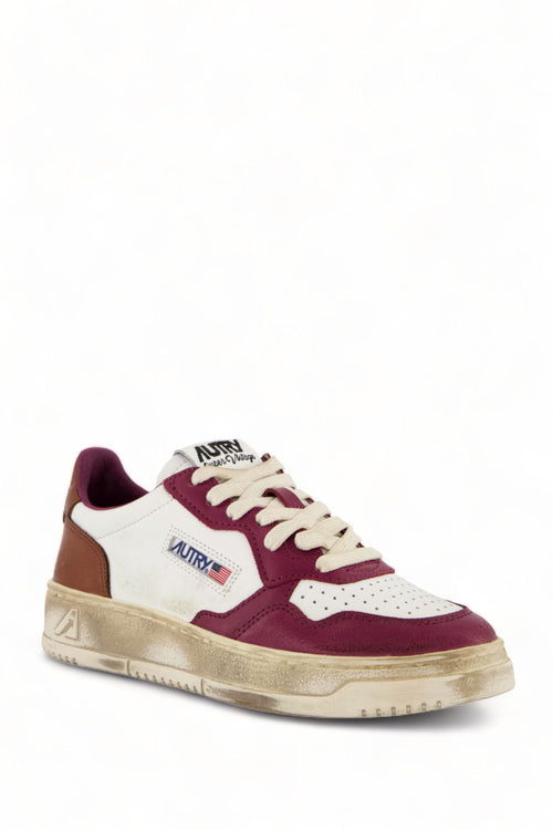 Autry Womens Medalist Sneaker super vintage raspberry/brown