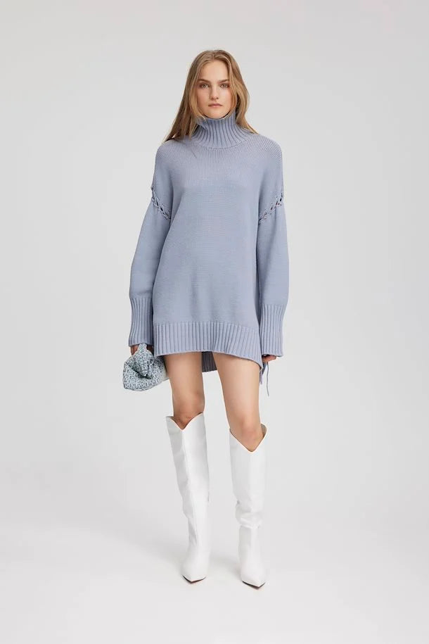 Georgia Pullover grey blue