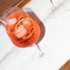 "They See Me Aperollin" Glas