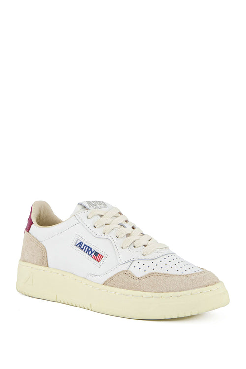 Autry Womens Medalist Sneaker Suede white/raspberry