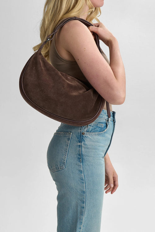 Muse Bag suede dark brown