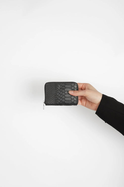 Selma Wallet snake black