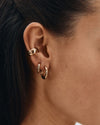 Chunky Hoops L gold
