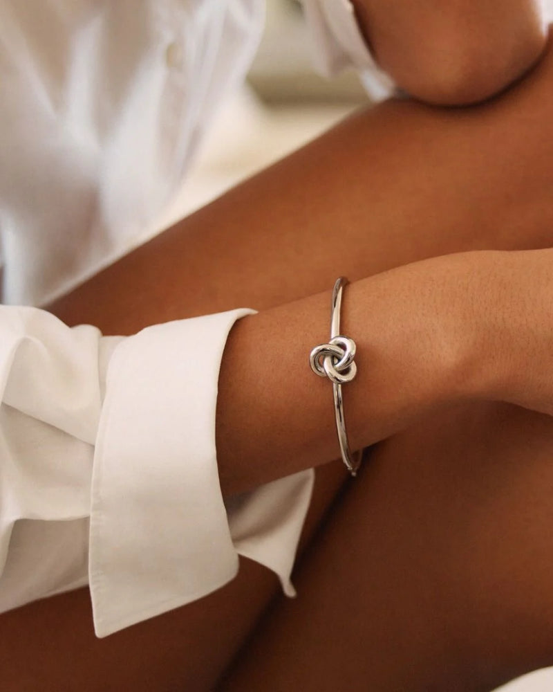 Infinity Knot Bangle steel