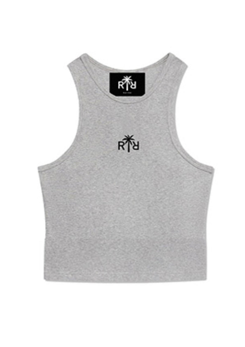 Regan crop tank light grey