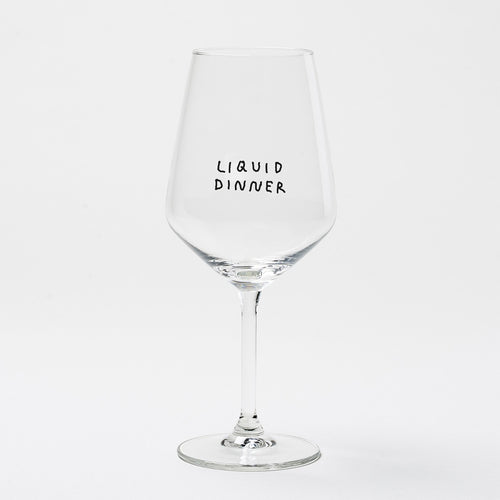 "Liquid Dinner" Glas