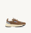 Autry Womens Hyperway suede/mesh cigar/silver