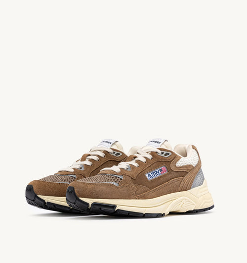 Autry Womens Hyperway suede/mesh cigar/silver