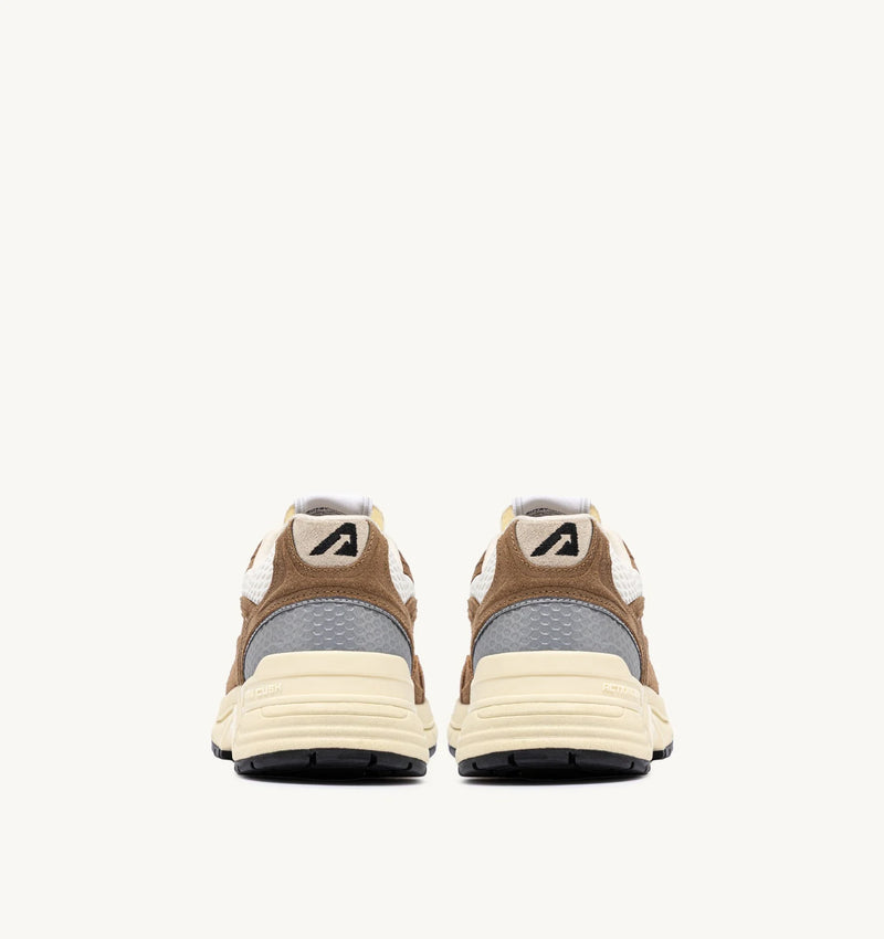 Autry Womens Hyperway suede/mesh cigar/silver