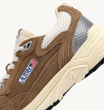 Autry Womens Hyperway suede/mesh cigar/silver