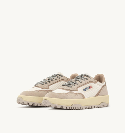 Autry Sneakers WILDPACE LOW mesh weiss/wildleder beige