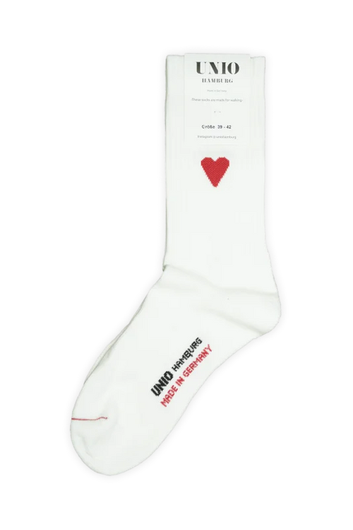 AMORE Socks white/red