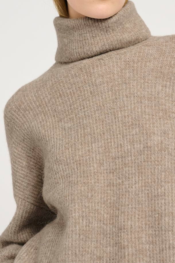 Alpha Rollkragenpullover warm sand melange