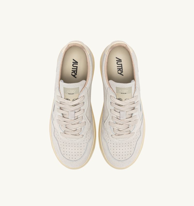 Autrys Women Medalist Sneaker Suede marble/white