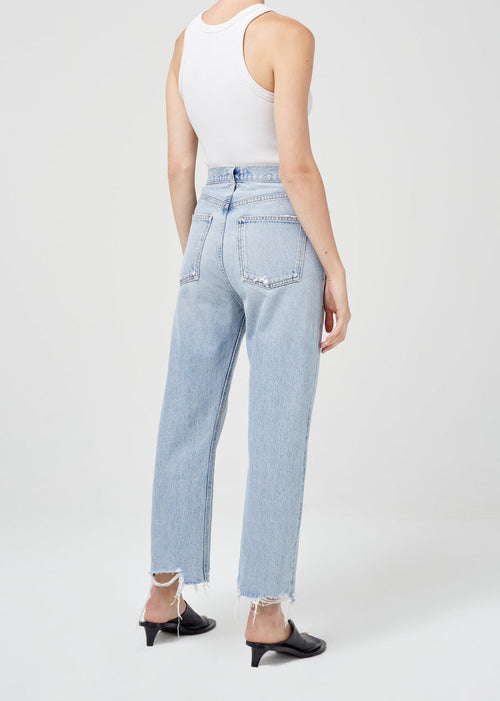 90´s crop mid rise loose straight in nerve